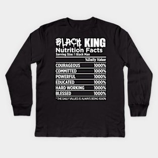 Black King Nutrition Kids Long Sleeve T-Shirt